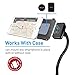 Macally Magnetic Cup Holder Phone Mount with Strong Magnet and Extra Long Neck & 2 Metal Plates - Cupholder Phone Holder Universal Fit for iPhone s, Samsung Galaxy, and All Cell Phones