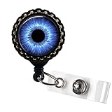 Blue Eyes Optometry Eye Doctor Black Retractable ID Tag Badge Reel