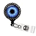 Blue Eyes Optometry Eye Doctor Black Retractable ID Tag Badge Reel