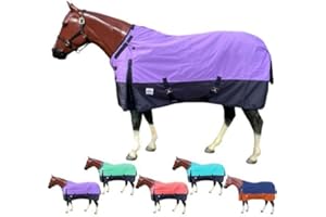 Rugged Ride 1200 Denier Heavyweight Waterproof Turnout Blanket w/Adjustable Neck - 400 gram Fill
