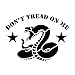 Don't Tread on Me Stencil Template - Reusable Gadsden Flag Stencil with Multiple Sizes Available