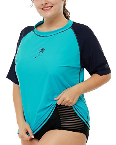 image for V FOR CITY , womens, Aqua-navy, 3X - Plus
