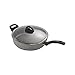 BALLARINI Parma by HENCKELS 3.8-qt Nonstick Saute Pan with Lid, Made in Italy , Durable and Easy to clean, Granite