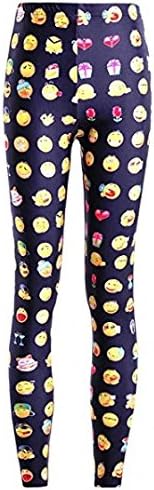 Emoji Leggings Medium 10 to 14 (Pattern may VARY) Jeggings Best Seller Pants Womens Plus size clothing spandex high waist ladies women teens adults fashion seamless pant