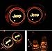 Auto Sport 2PCS LED Cup Holder Mat Pad Coaster with USB Rechargeable Interior Decoration Light Fit Jeep Accessories