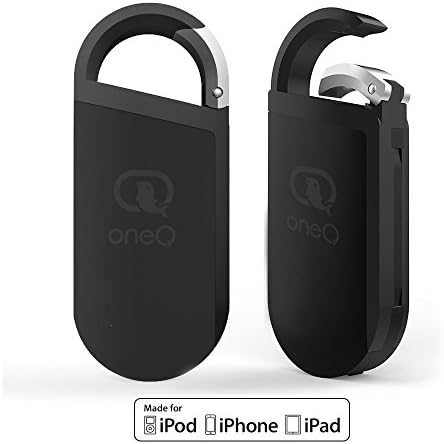 OneQ Lightning Flash Drive, OneQ Key chain 3 in 1 External Storage Memory Stick Lightning / OTG Connector with Power Station for Apple iOS iPhone iPad Mac PC (Black 32GB)