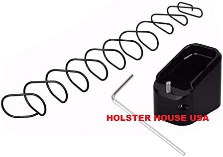 Holster House USA Base Pad Extender Kit for Glock 17, 19, 22, 34, 35, Midnight Black, Fits The USPSA, IPSC, and IDPA Boxes