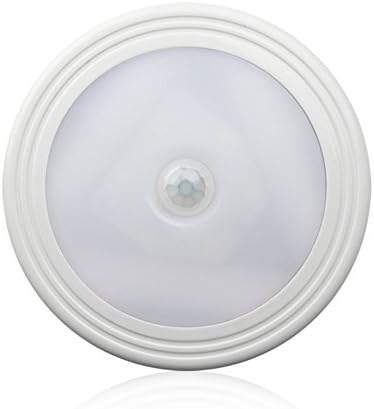 Motion Sensor Light, Kingcenton Cordless Battery Powered LED Night Light [Stick-on Anywhere Wall / Ceiling], Safe Lamps for Stair, Hallway, Basement, Garage, Closet, Bathroom, Bedroom (Bright White)