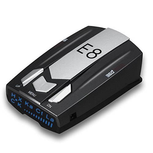 Radar Detector E8, Car Speed Laser Radar Detector with LED Display Voice Alert and Alarm System Radar Detector Kit with 360 Degree Detection - Thumbnail 5