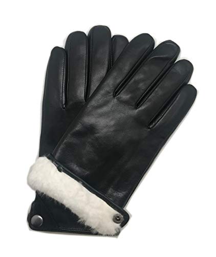 YISEVEN Men's Lambskin Leather Gloves