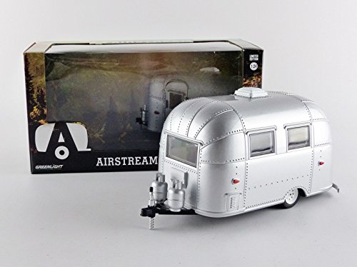 Greenlight 18224 Airstream Bambi 16' Camper Trailer Silver for 1/24 Scale Model Cars and Trucks 1/24 Diecast Model