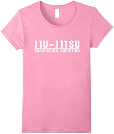 Womens Brazilian Jiu-Jitsu T-Shirt of Submissions Small Pink