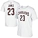 Lebron James Cleveland Cavaliers White Jersey Name and Number T-Shirt
