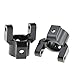 Rowiz 2PCS RC 1:10 Aluminum C Hub Carrier Upgrade Parts Black for Axial AX10 SCX10