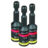 (3-Pack) 1/4 & 5/16 x 2" Reversible Dual-Sided Hex Chuck Driver - MSHC