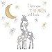 Lambs & Ivy Signature Moonbeams Wall Decals/Appliques - Gray, Gold, Animals