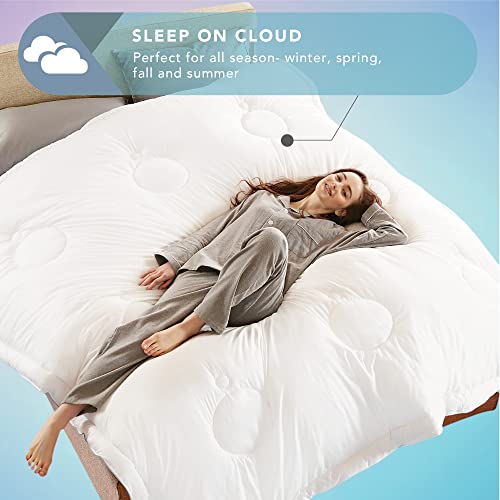 Codi Twin Eucalyptus Lyocell Comforter, Lightweight Duvet Insert, Down