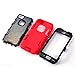 5C Case, iPhone 5C Case Cover, Magicsky Full Body Hybrid Impact Shockproof Defender Case Cover for Apple iPhone 5C, 1 Pack(Black/Red)