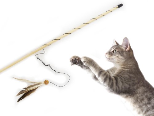 From The Field FFT114 Freddy's Feather Wand Interactive Cat Toy