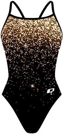 Q Swimwear Sunback Tank One Piece Swimsuits for Women, Italian Fabric One Piece Bathing Suits for Women, 4-Way Stretch Flexible Race Swimsuits