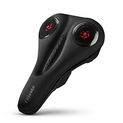 Fitivate Bike Seat Cover for Peloton Premium Quality Bike/Bicycle Saddle Pad (Cover) Comfort Breathable Anti-Slip -Great for Indoor Cycling Class and Stationary Bikes -with Water&Dust Resistant Cover