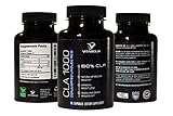 CLA - 1000mg Highest Potency Capsules - Natural Healthy Premium Diet Supplement For Weight Loss And Belly Fat - Pure Non GMO 80% CLA For Extreme Fat Burning Support