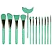 LORMAY 13 Pcs Silicone Brush Set. Perfect Applicators for Epoxy Resin Crafting, Facial Mask, Mascara Shield and Eyeshadow Shield.and Cream Beauty Products (Mint Green)