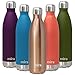 MIRA 25 Oz Stainless Steel Vacuum Insulated Water Bottle | Double Walled Cola Shape Thermos | 24 Hours Cold, 12 Hours Hot | Reusable Metal Water Bottle | Leak-Proof Sports Flask | Rose Gold