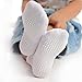 Aminson Anti Slip Non Skid Ankle Socks With Grips for Baby Toddler Kids Boys Girls
