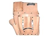 R & J Leathercraft 48515 7 Pocket Leather Drywall Tool Pouch - Right Hand (485MR)