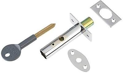 Yale P-M444-CH Door Security Bolt Chrome Finish Key Operated Concealed