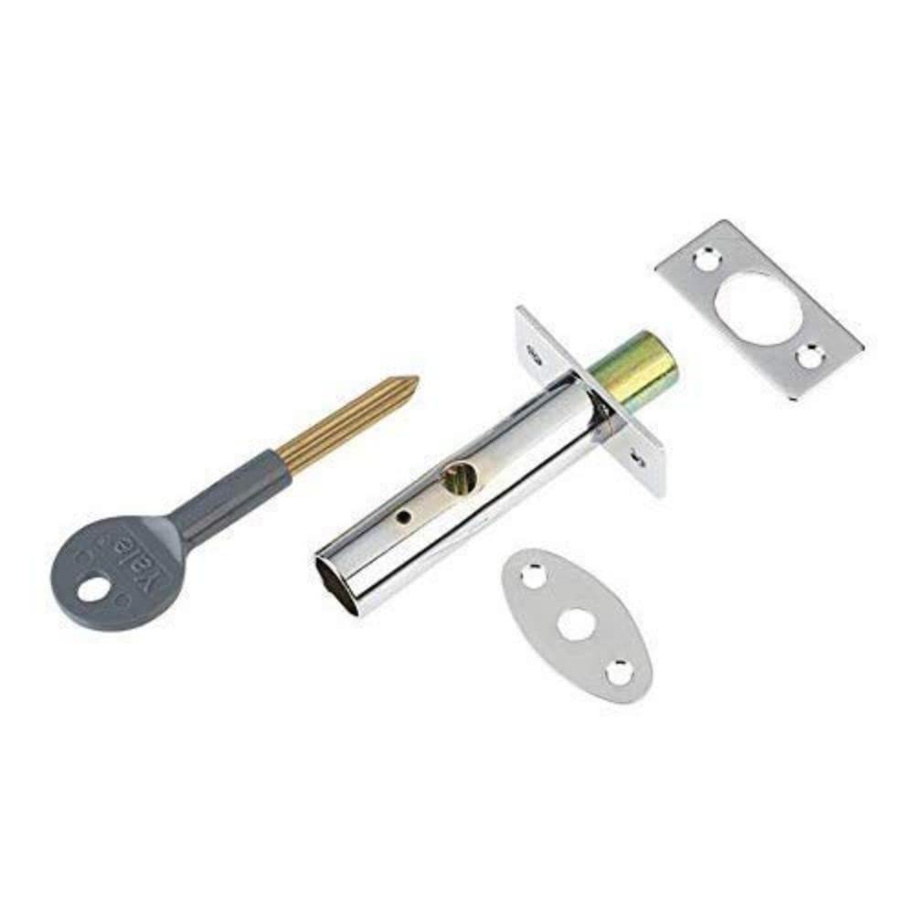 Yale P-M444-CH Door Security Bolt, Chrome Finish, Standard Security, Visi Packed, Suitable for hinged and Wooden Doors