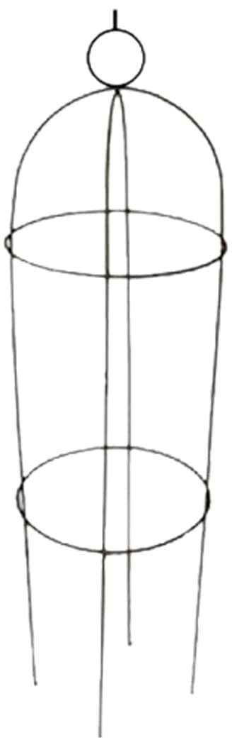 KINGFISHER STEEL GARDEN OBELISK GARDEN OUTDOOR ROSE PLANT FRAME 1.9 METRES