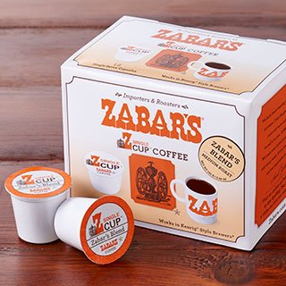 Zabar's Z Single Cup Gourmet Coffee Zabar's Blend K-Cup Capsules (Kosher) - Works with Keurig Style Brewers