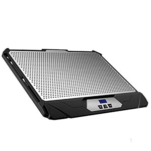 KLIM Swift Laptop Cooler High Performance in Aluminium for PC and Mac Cooling Pad Support - New 2022 Version - Black