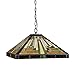 Chloe Lighting CH33359MR16-DH2 Innes Tiffany-Style Mission 2-Light Ceiling Pendant Fixture with Shade, 7.48 x 16.1 x 16.1