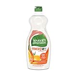 Seventh Generation Dish Liquid Soap, Clementine Zest & Lemongrass Scent, 25 oz, Pack of 6
