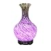 Essential Oil Diffuser COOSA Handmade Art Glass Vase 100ml Ultrasonic Aroma Diffuser with 7 Color LED Lights Cool Mist Aromatherapy Humidifier Waterless Auto Shut-Off for Home Decor Office Baby Yoga