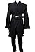 Cosplaysky Adult Tunic Hooded Robe Outfit for Jedi Costume Black Version