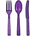 Party Dimensions Plastic Purple | Pack of 48 Cutlery Combo, 48 count