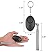 BIG HOUSE Safesound Personal Alarm Keychain, 130dB Personal Safety Alarms for Women Self Defense, Personal Portable Security Alarms with LED Lights (Batteries Included) - Black