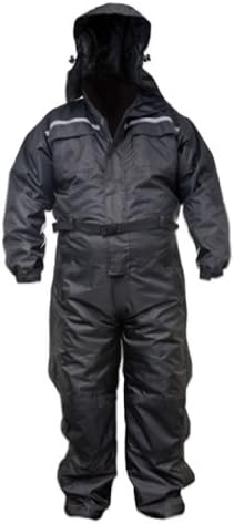 Mossi Xtreme Heavy Duty Fabric Snowsuit (Black, Medium)