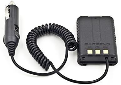 SoloLift Car Charger Cable for Baofeng Two Way Radio Walkie Talkie Uv-5r 1800mah Battery High Capacity