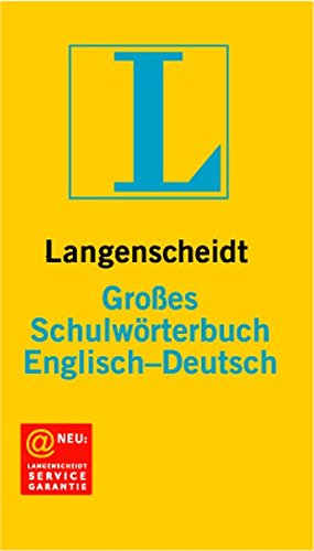 Langenscheidt Grosses Schulworterbuch Englisch Deutsch Amazon De
