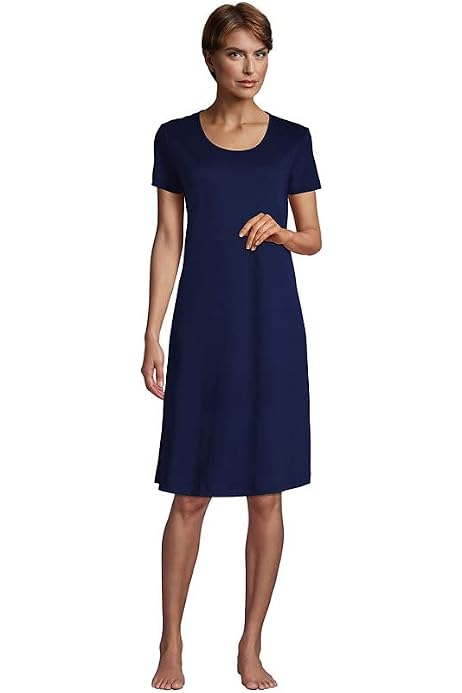 Long Sleeve Supima Cotton Knee Length 