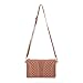 Jiaruo Women Vintage Girls Hollow Out Sling Leather Crossbody Bag Handbag Purse (pink 2)