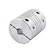 uxcell 6.35mm to 12mm Shaft Coupling 30mm Length 25mm Diameter Stepper Motor Coupler Aluminum Alloy Joint Connector for 3D Printer CNC Machine DIY Encoder