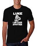 Hot Ass Tees Luke I Am Your Spotter Hilarious Gym Funny Parody T-Shirt
