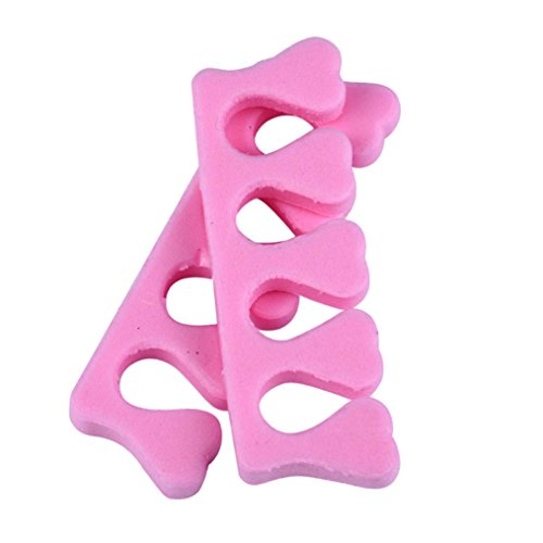LtrottedJ 100 pcs Soft Finger Toe Separator Tool Nail Art, Pedicure Manicure