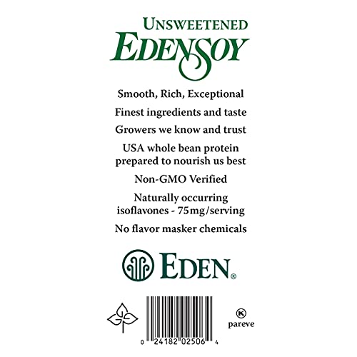 Eden Foods Organic Unsweetened Edensoy, 32 Oz (Pack of 12) Pricepulse